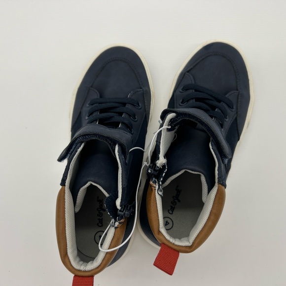 Boys' Anthony Zipper Sneakers - Cat & Jack Navy Sz 4 - Picture 6 of 7